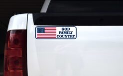 Patriotic God Family Country Vinyl Sticker
