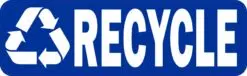 Blue Recycle Vinyl Sticker
