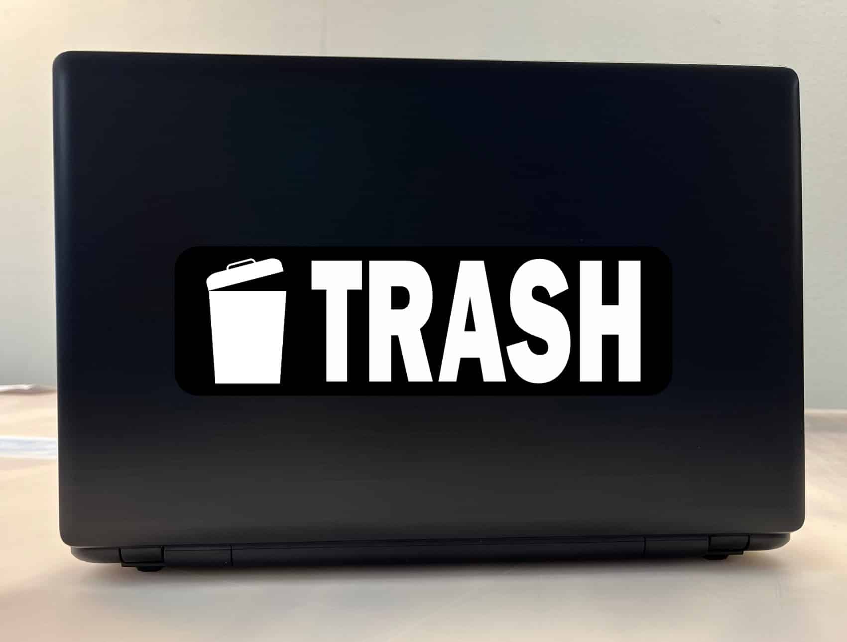StickerTalk Trash Vinyl Sticker, 10 inches x 3 inches - Image 3