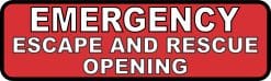 StickerTalk Emergency Escape and Rescue Opening Magnet, 10 inches x 3 inches