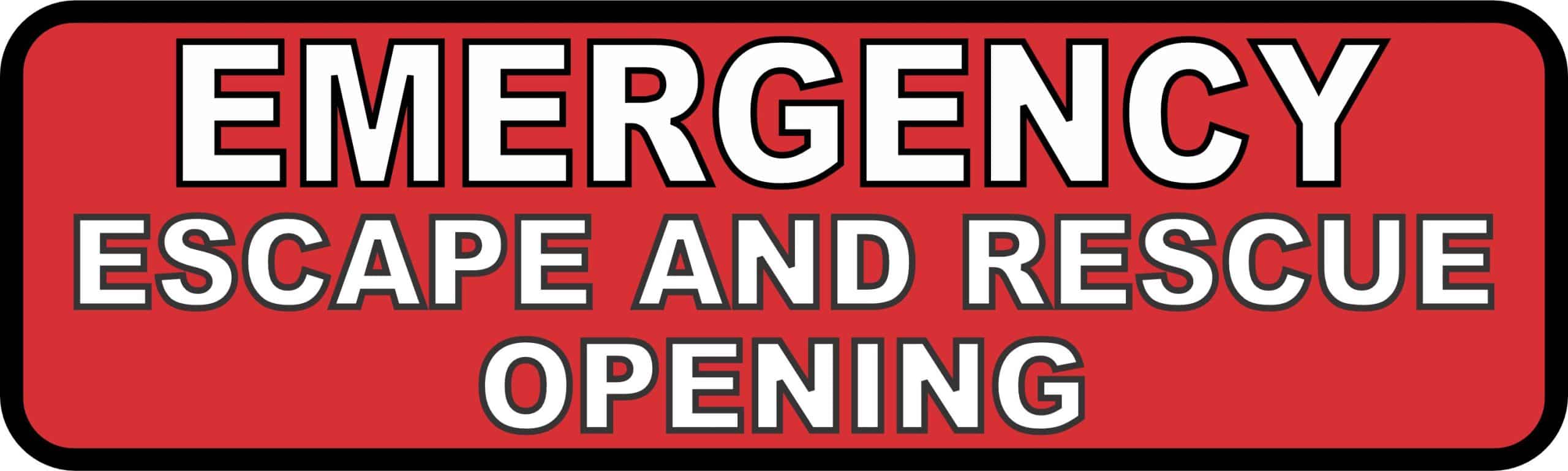 StickerTalk Emergency Escape and Rescue Opening Magnet, 10 inches x 3 inches