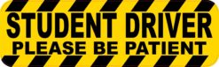Please Be Patient Student Driver Vinyl Sticker