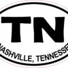TN Oval Nashville Tennessee Vinyl Sticker