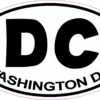 Oval Washington DC Vinyl Sticker