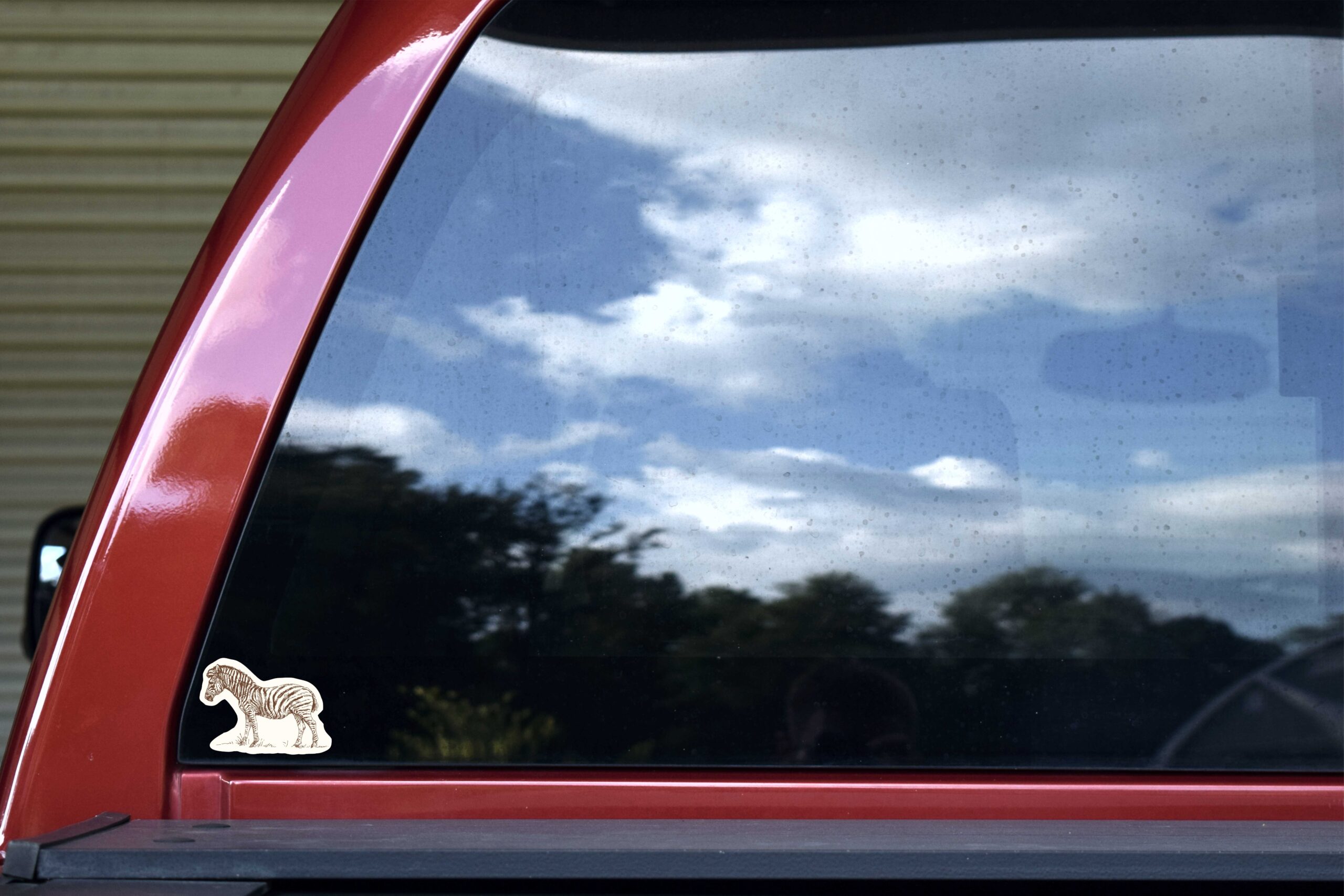 Vintage Zebra Vinyl Stickers