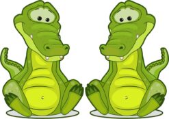 Alligator Vinyl Stickers