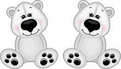 Polar Bear Vinyl Stickers