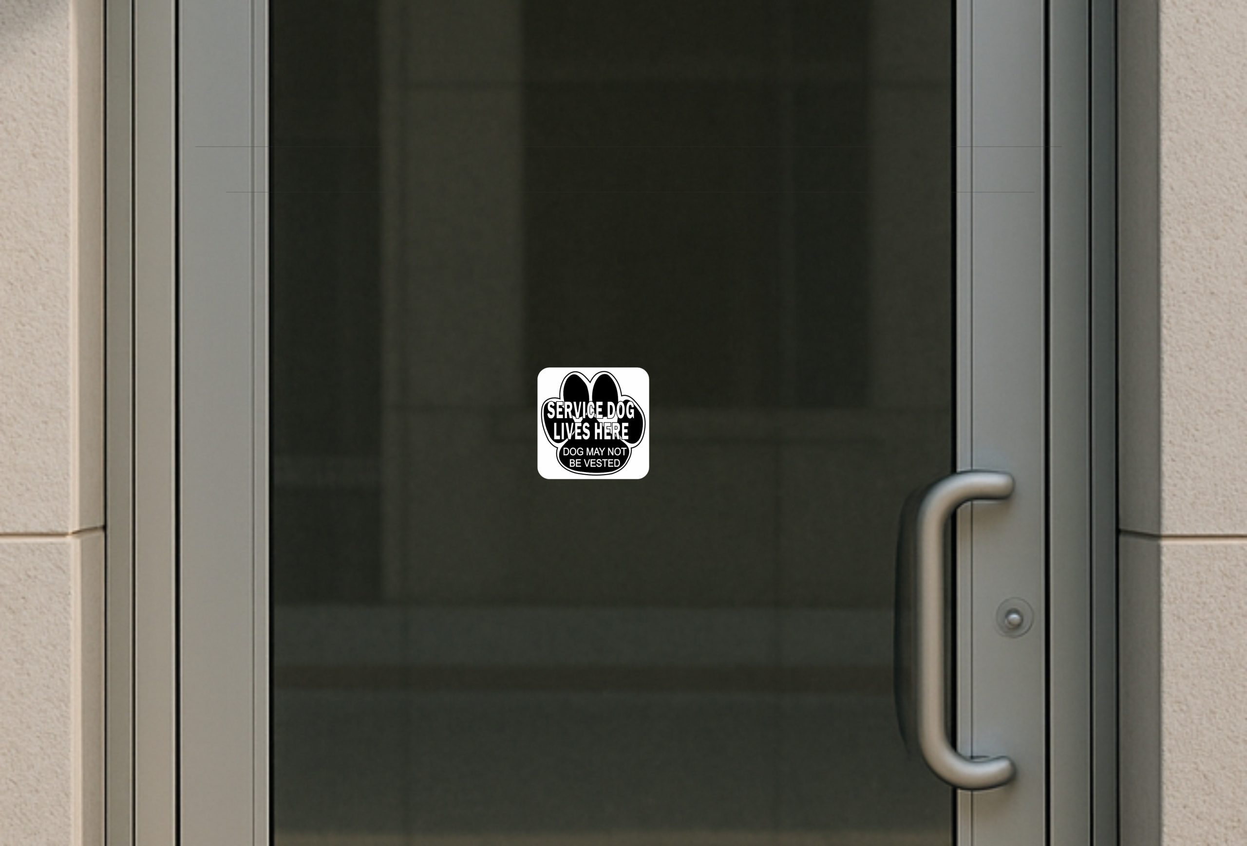 StickerTalk Service Dog Lives Here Vinyl Sticker, 4.5 inches x 4.5 inches - Image 3