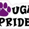 Purple Paw Cougar Pride Vinyl Sticker