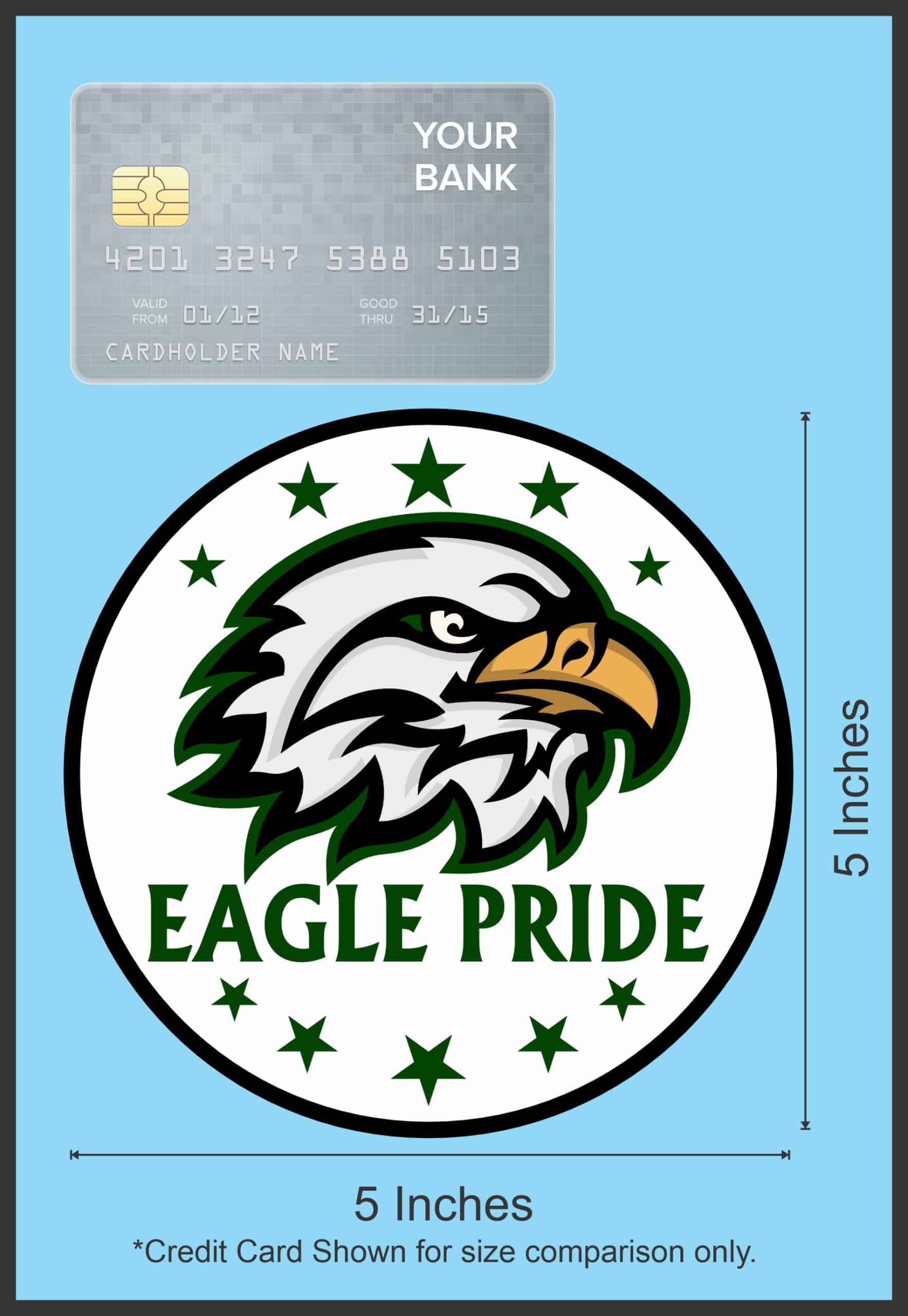 StickerTalk Green Eagle Pride Vinyl Sticker, 5 inches x 5 inches - Image 6