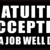 Gratuities Accepted Vinyl Sticker
