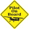 Pilot on Board Vinyl Sticker
