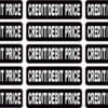 Credit/Debit Price Vinyl Stickers