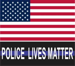 US Flag Police Lives Matter Vinyl Sticker
