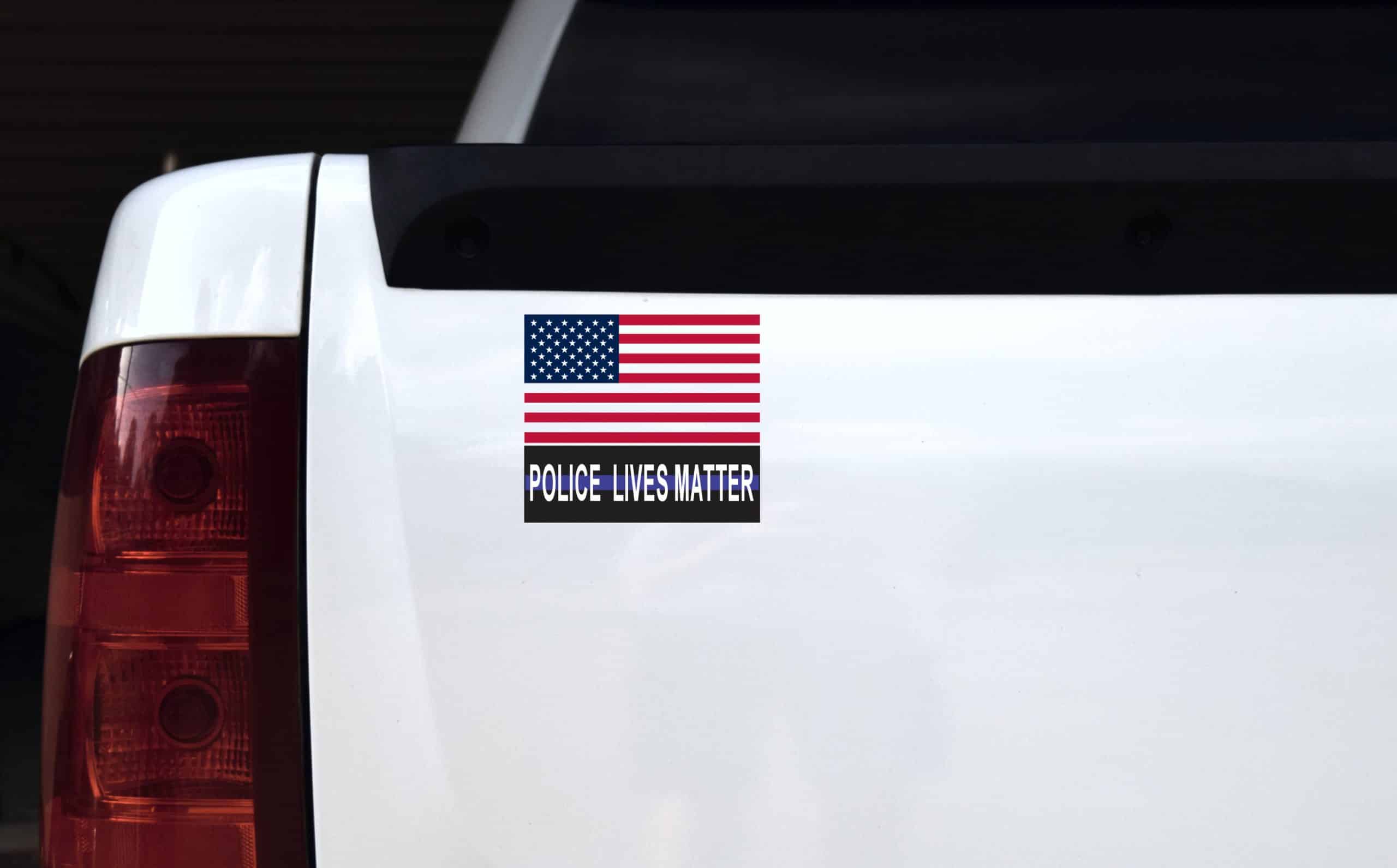 StickerTalk US Flag Police Lives Matter Vinyl Sticker, 5 inches - Image 4
