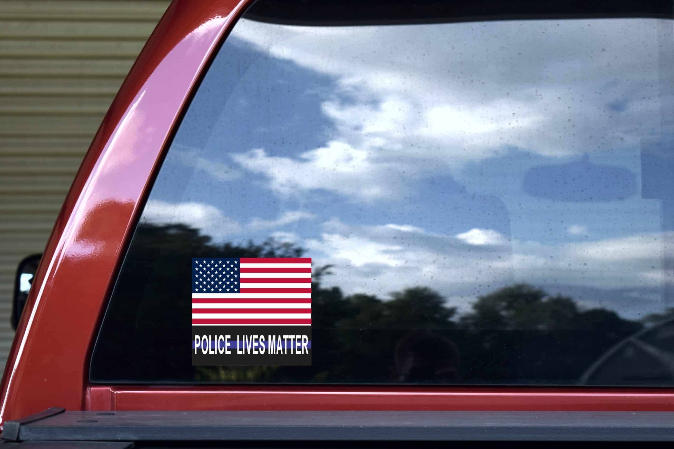 StickerTalk US Flag Police Lives Matter Vinyl Sticker, 5 inches - Image 5