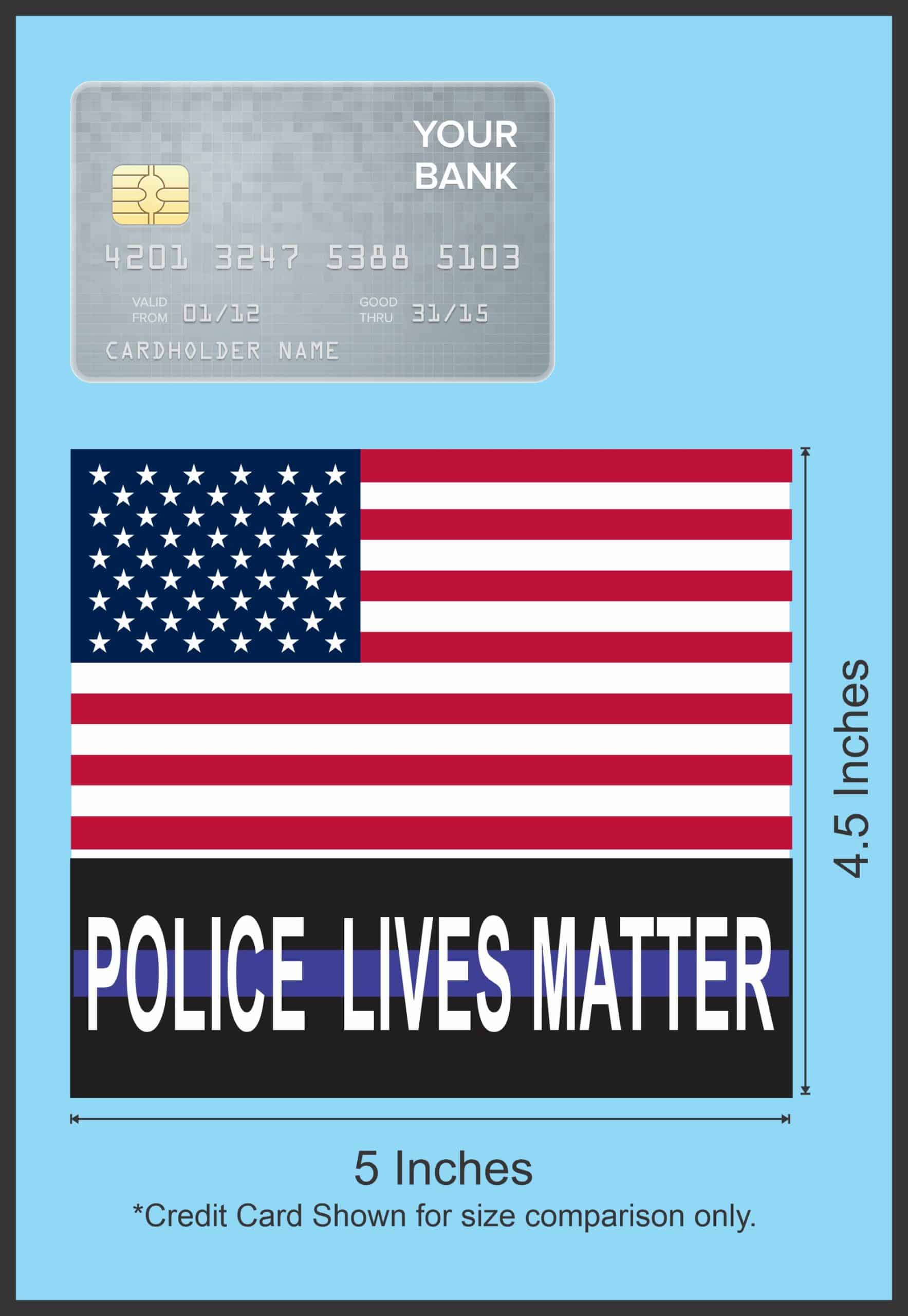 StickerTalk US Flag Police Lives Matter Magnet, 5 inches x 4.5 inches - Image 4