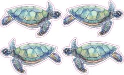 Sea Turtle Vinyl Stickers