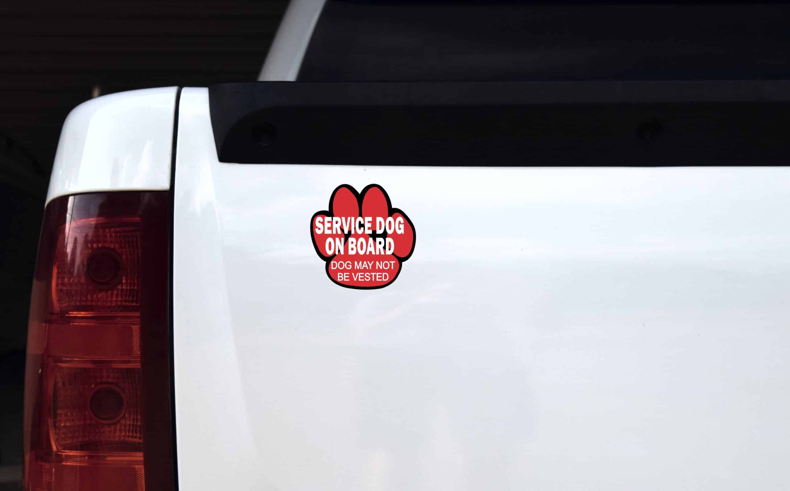 StickerTalk Service Dog on Board Vinyl Sticker, 4 inches x 4 inches - Image 3