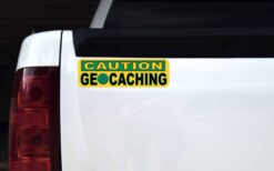 Caution Geocaching Magnet