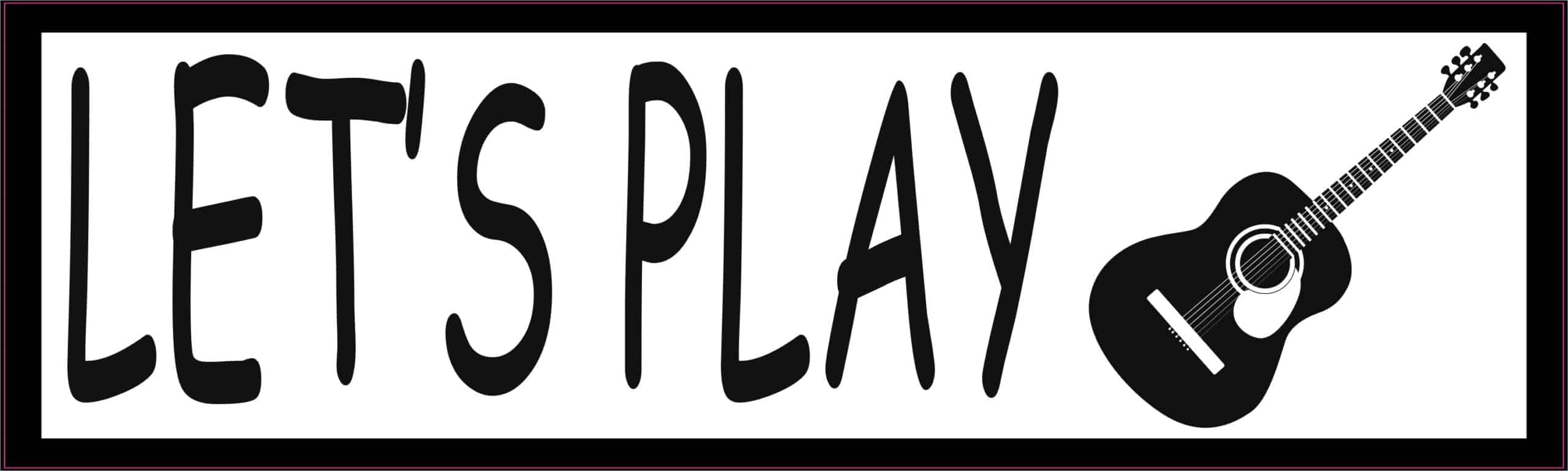 Lets Play Guitar Magnet