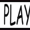 Lets Play Saxophone Vinyl Sticker