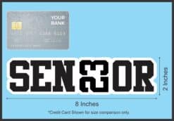 StickerTalk Senior 2023 Vinyl Sticker, 8 inches x 2 inches