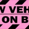 Pink Slow Vehicle Cake on Board Magnet