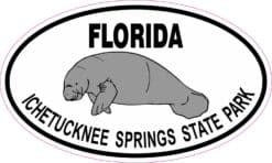 Manatee Ichetucknee Springs State Park Vinyl Sticker