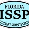 Oval Ichetucknee Springs State Park Vinyl Sticker