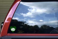 Green Heart Cougar Vinyl Stickers