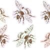 Colorful Bee Vinyl Stickers
