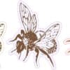 Colorful Bee Vinyl Stickers
