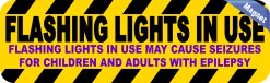 Alternative view of StickerTalk Flashing Lights in Use Magnet, 10 inches x 3 inches