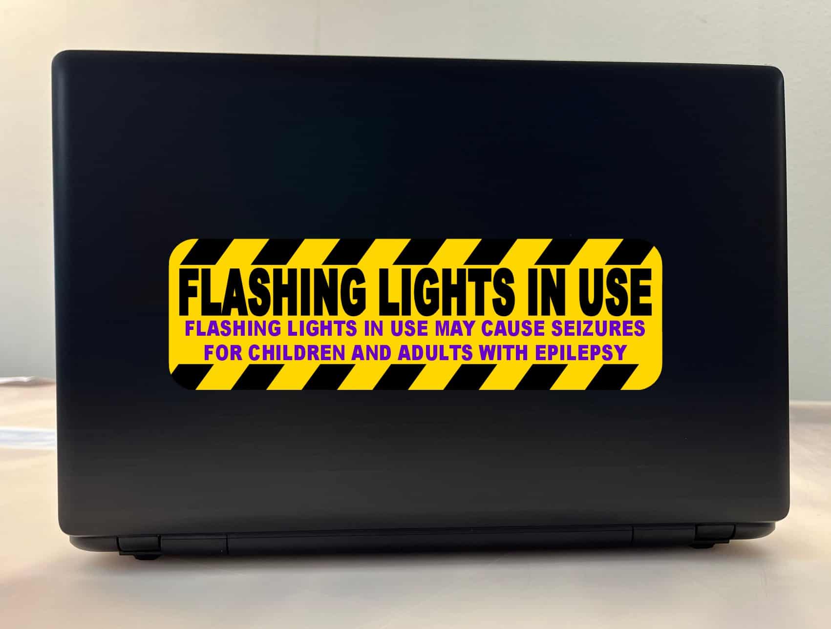 StickerTalk Flashing Lights in Use Vinyl Sticker, 10 inches x 3 - Image 3