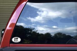 Oval IT Italy Vinyl Sticker