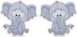 Elephant Vinyl Stickers