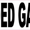 Unleaded Gasoline Vinyl Sticker