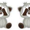 Raccoon Vinyl Stickers