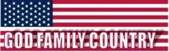 US Flag God Family Country Vinyl Sticker