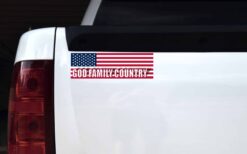 US Flag God Family Country Vinyl Sticker