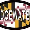 Flag Oval Edgewater Maryland Vinyl Sticker