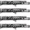 Flute Vinyl Stickers
