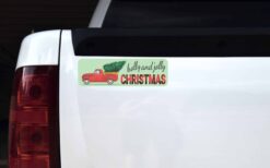 Holly and Jolly Christmas Vinyl Sticker