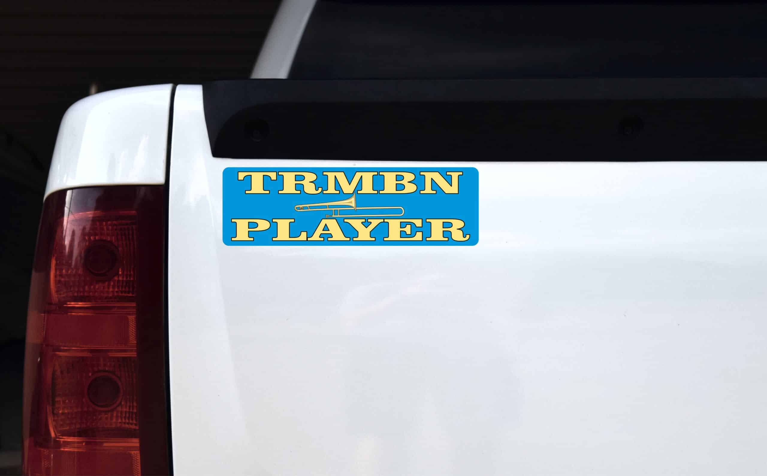 Picture TRMBN Trombone Player Vinyl Sticker