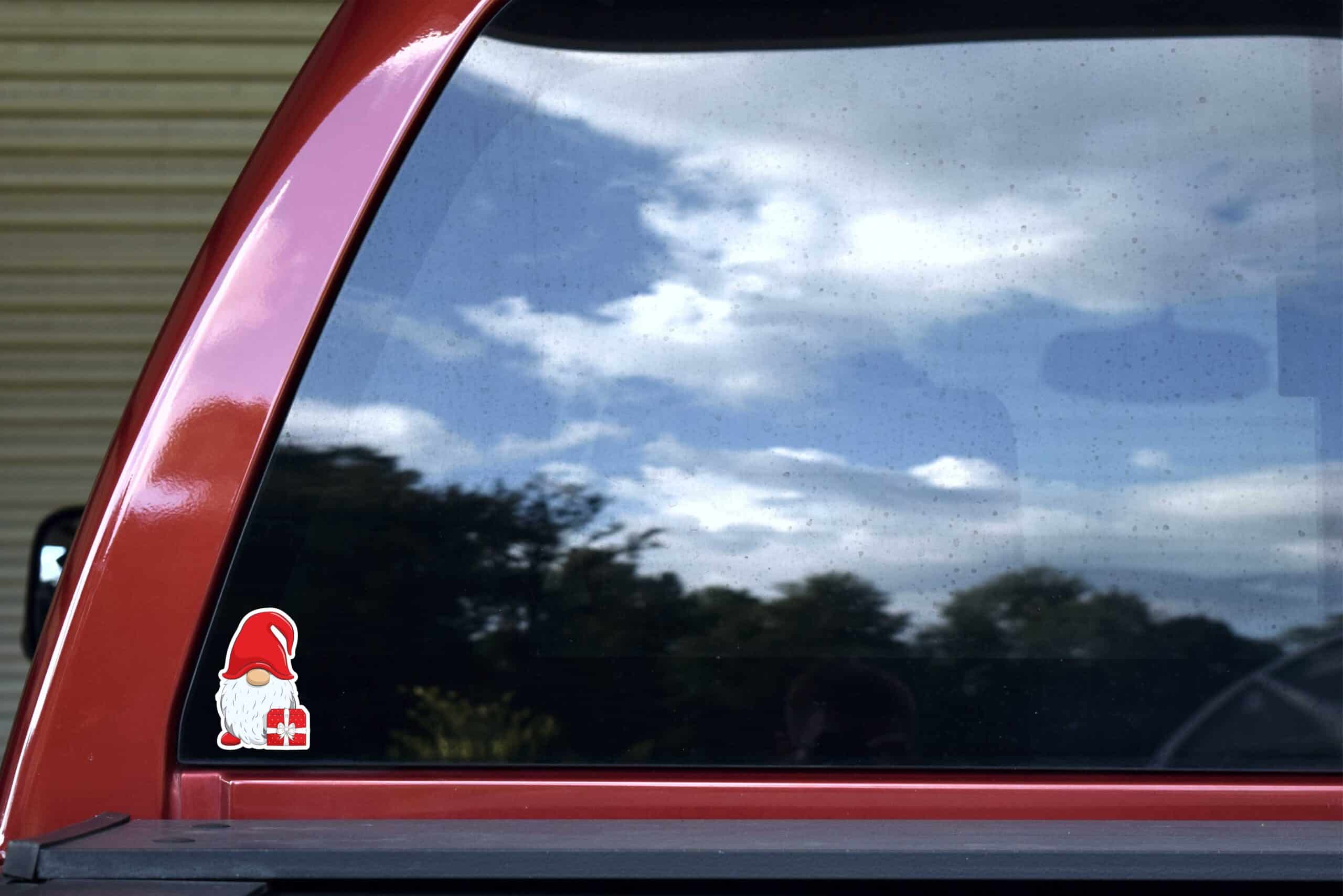 Christmas Present Gnome Vinyl Stickers