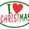 I Love Christmas Vinyl Sticker