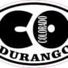 Oval CO Durango Colorado Vinyl Sticker