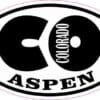 Oval CO Aspen Colorado Vinyl Sticker