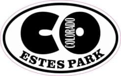 Oval CO Estes Park Colorado Vinyl Sticker